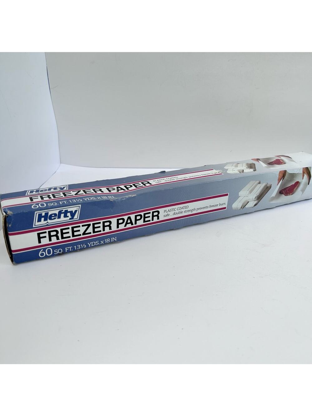 Vintage 80s Hefty Freezer Paper 60 ft Roll NEW Never Opened